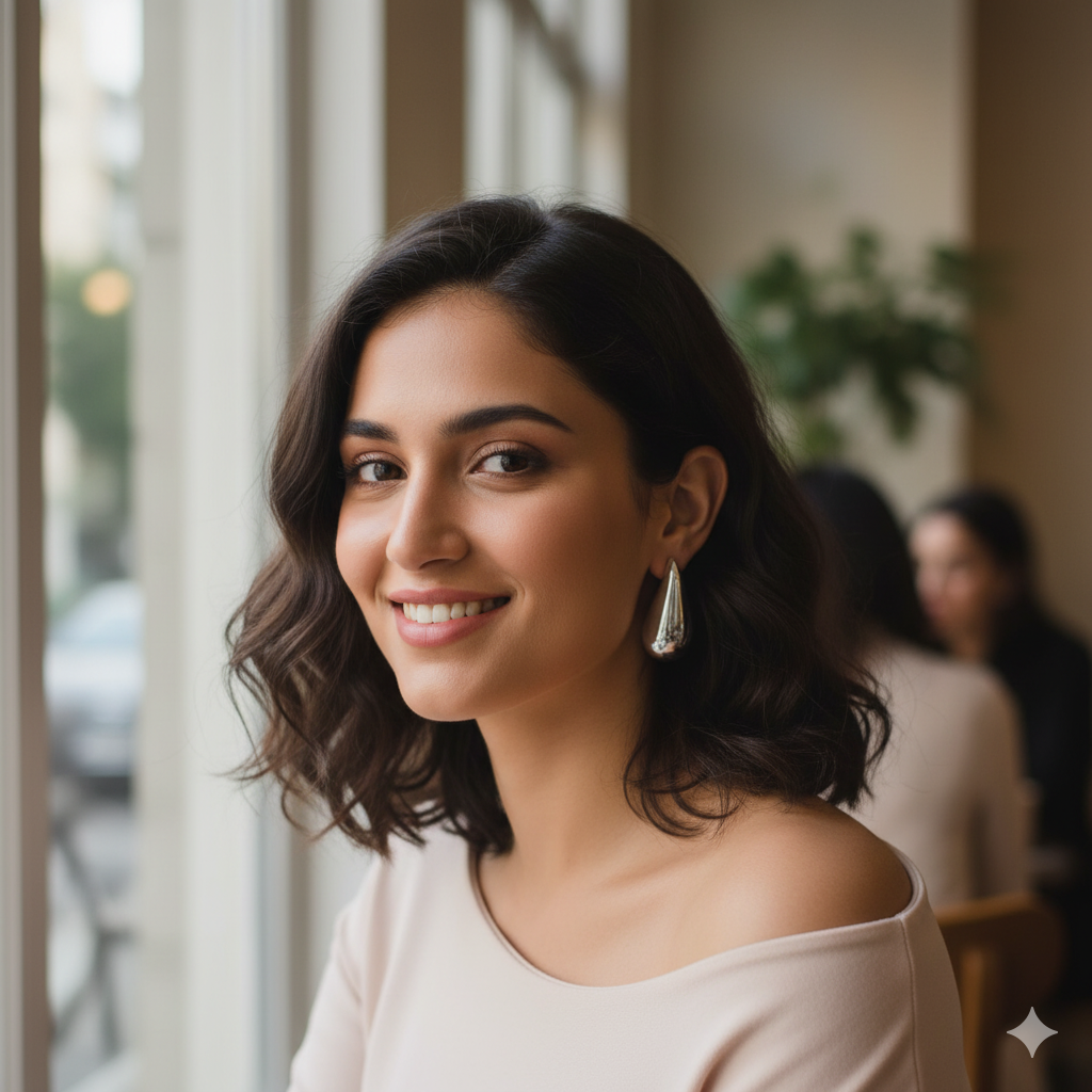 Sparkling Dazzle® Imported Korean Earrings For Women/Girls Teardrop