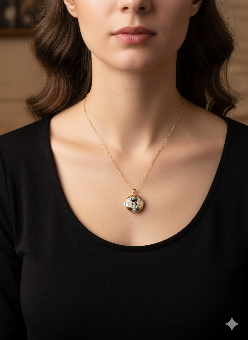 Winged Heart Design Necklace