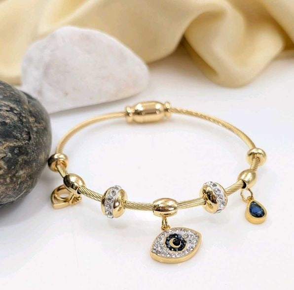 Sudipa Jewels Evil Eye Charm Bracelet for Women/Girls