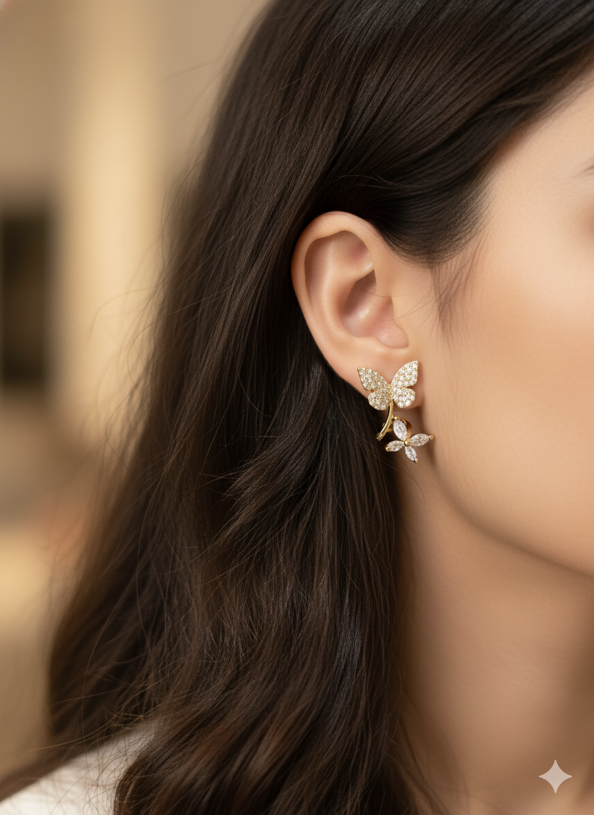Butterfly Stud Earrings