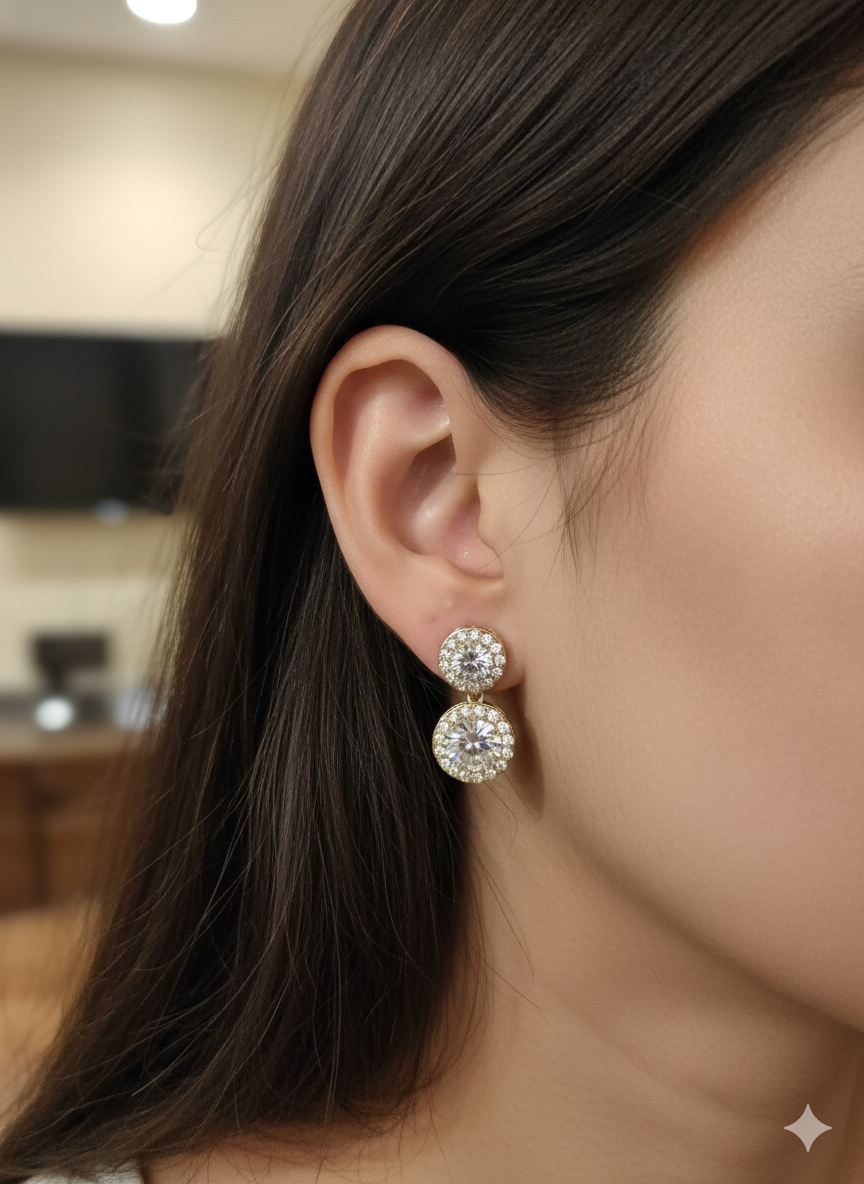 American Diamond Stud Earrings