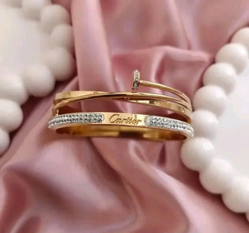 18k Gold Plated with American diamond Bracelet Chiara For Women & Girls