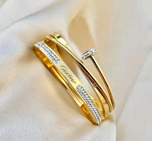18k Gold Plated with American diamond Bracelet Chiara For Women & Girls