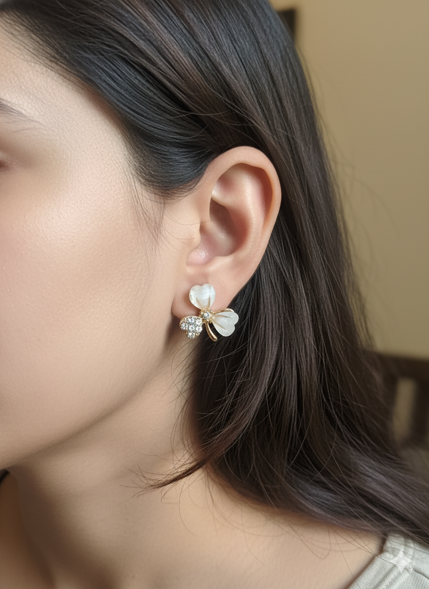 Three-leaf Clover Earrings For Girls/Women