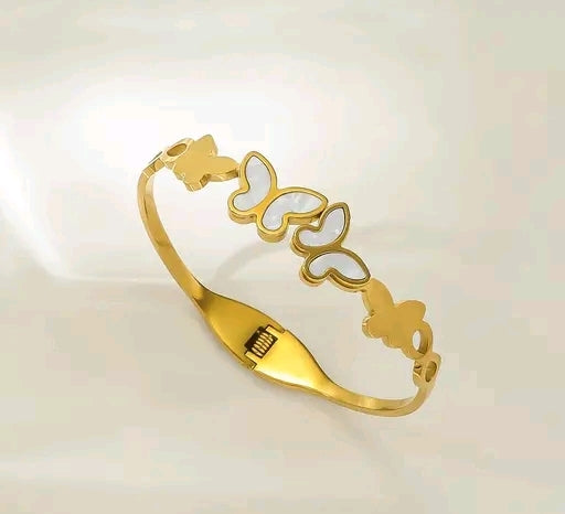 Sudipa Jewels Latest Gold Plated Anti-Tarnish Butterfly Bracelet For Girls/Women
