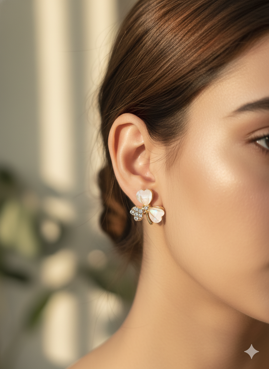 Three-leaf Clover Earrings For Girls/Women