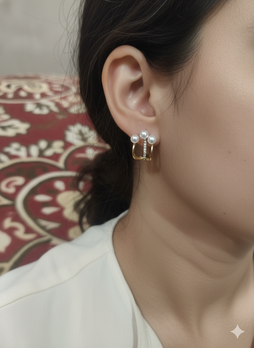 Three Layer Elegant Earrings